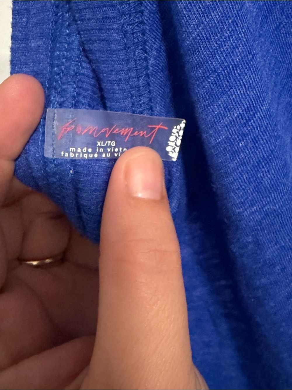FP Movement by Free People Electric Blue Short Sleeve Scoop Tee - Picture 2 of 4
